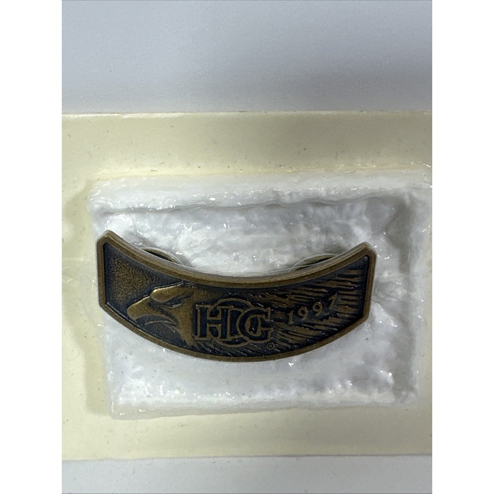 Harley Davidson Vintage 1997 HOG Harley Owners Group Membership Rocker Vest Pin